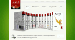 Desktop Screenshot of glyde-condoms.com
